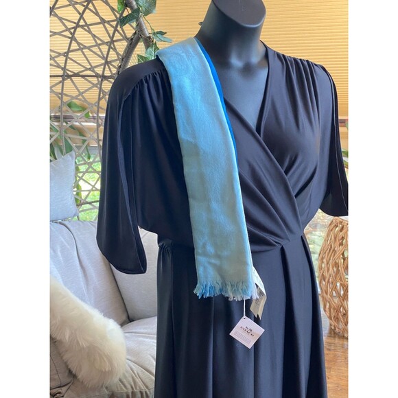 NWT Coach Scarf F29925 Lightweight VRT Ombre Signature C Wrap Pink 68 × 24" READ - Picture 3 of 13